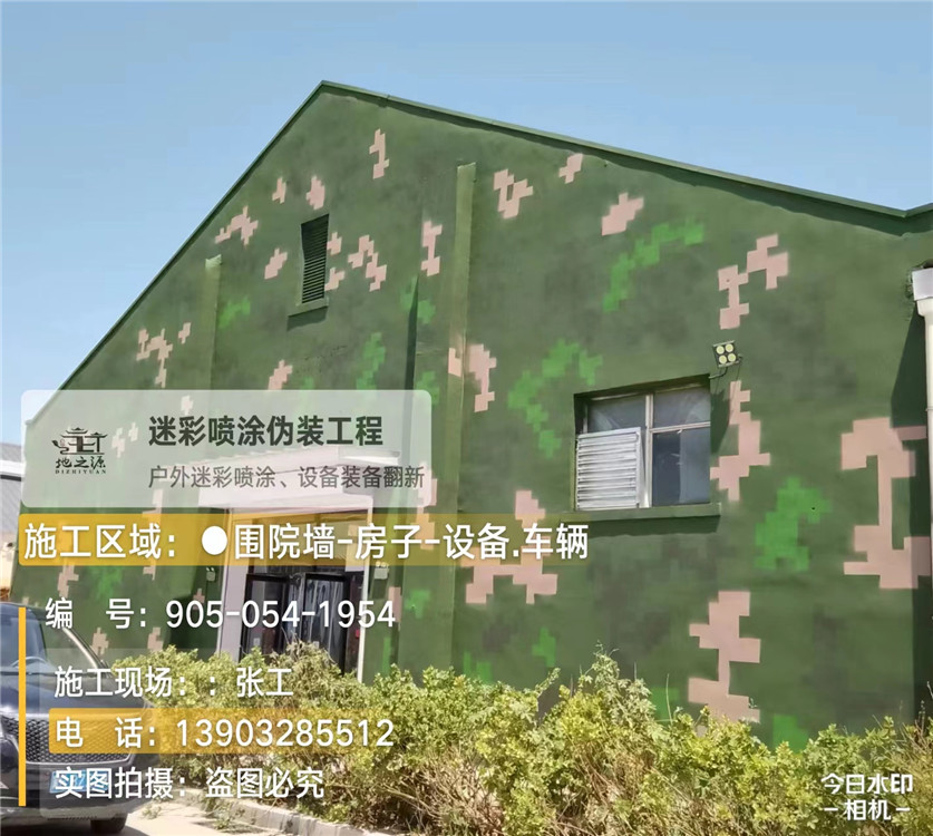 四平外墙数码迷彩漆施工报价清单（100㎡标准墙面测算）